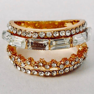 Rose Gold with Cubic Zirconia Fashion Ring