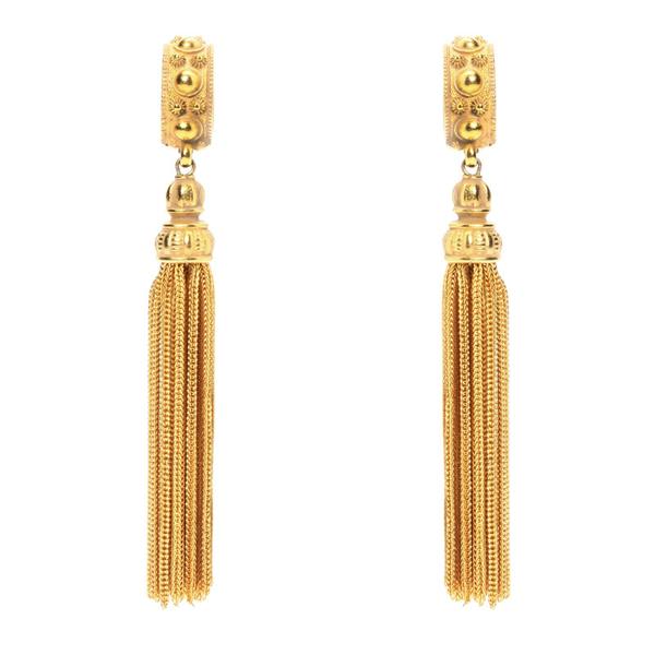 Ben Amun 24 Kt Classic Gold Tassel Earrings