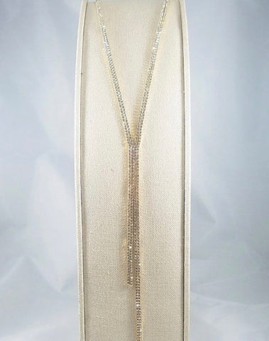 Gold Tassel Long Y-Long Necklace