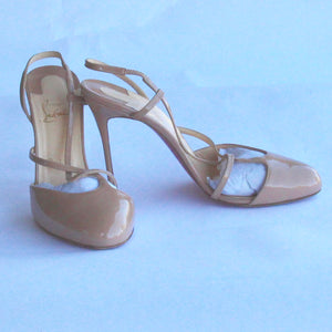 Christian Louboutin Beige Patent Sandals