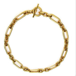 Ben Amun 24 Kt Gold Chain Link Necklace