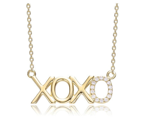 Gold Plated  XOXO Necklace